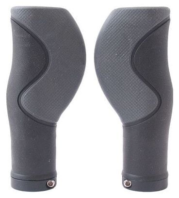 MARWI Grips Ergo 3-Composants Noir 128/128Mm - 2-Faces Ouvertes