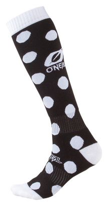 Par de calcetines altos ONEAL Pro Mx Candy negro / blanco