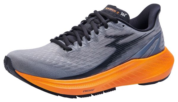 Chaussures de running 361-Kairos 2 Charcoal Grey/Black