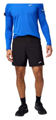 Brooks Journey 7in 2-in-1 Short Black Men's