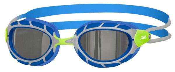 ZOGGS Predator Titanium Taille S / Small Fit - Green Blue Titanium - Lunettes Triathlon et natation