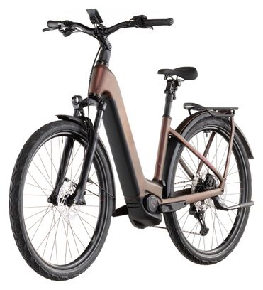 VTC Électrique Cube Kathmandu Hybrid Pro 800 Easy Entry Shimano Deore/Deore XT 12V 800 Wh 700 mm Rouge Orange Sun Glow 2026