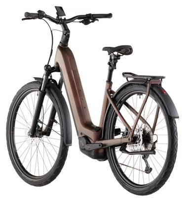 VTC Électrique Cube Kathmandu Hybrid Pro 800 Easy Entry Shimano Deore/Deore XT 12V 800 Wh 700 mm Rouge Orange Sun Glow 2026