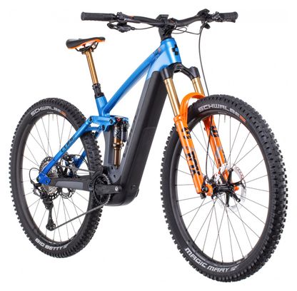 Cube Stereo Hybrid 140 HPC Actionteam 750 Electric Full Suspension MTB  Shimano XT 12S 750 Wh 29'' Actionteam Blue Grey 2022