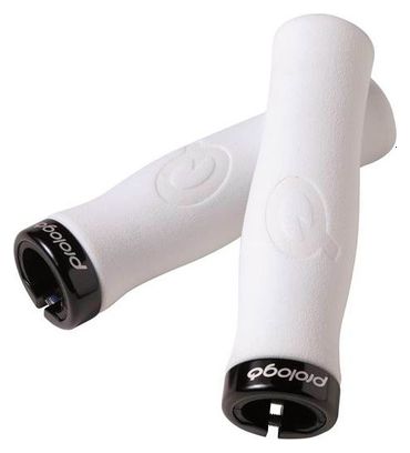 Paire de Grip Prologo Feather Lock Blanc