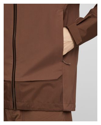 Giacca impermeabile Mammut Ducan Guide Hooded marrone da uomo