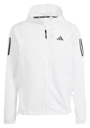 Chaqueta Cortaviento Adidas Own The Run Blanca Hombre