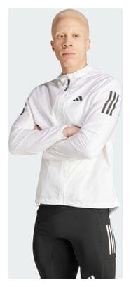 Chaqueta Cortaviento Adidas Own The Run Blanca Hombre