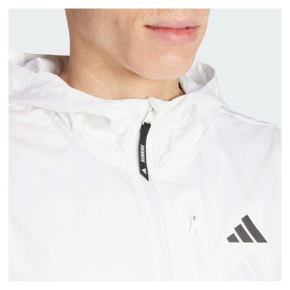 Veste coupe-vent adidas Own The Run Blanc Homme