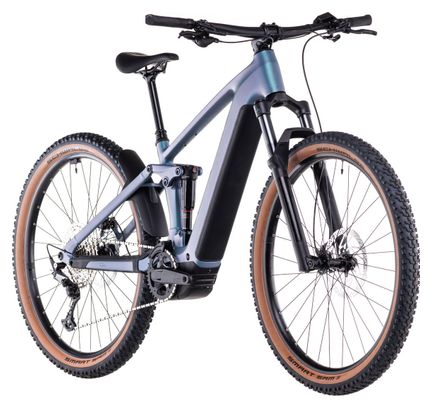 VTT Électrique Tout-Suspendu Cube Stereo Hybrid One22 Race 800 Shimano Deore 12V 800 Wh 29'' Bleu Vert Smaragd 2025