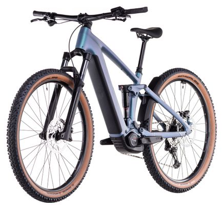 VTT Électrique Tout-Suspendu Cube Stereo Hybrid One22 Race 800 Shimano Deore 12V 800 Wh 29'' Bleu Vert Smaragd 2025