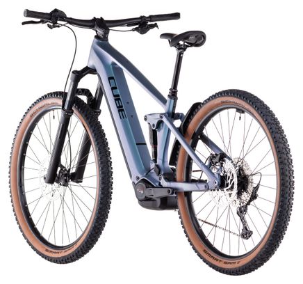 VTT Électrique Tout-Suspendu Cube Stereo Hybrid One22 Race 800 Shimano Deore 12V 800 Wh 29'' Bleu Vert Smaragd 2025