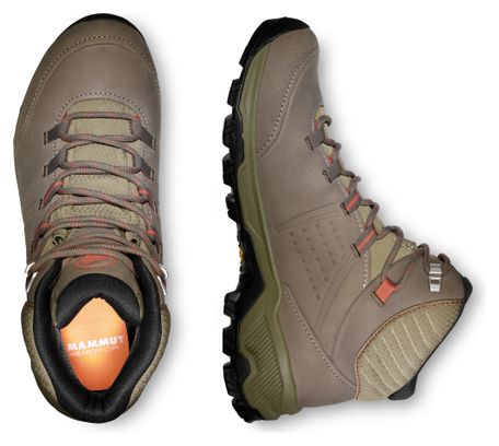 Dames wandelschoenen Mammut Nova IV Mid Gore-Tex Bruin
