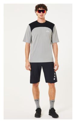 Maillot Manches Courtes Oakley Free Ride Gris