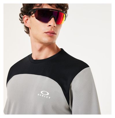 Maillot Manches Courtes Oakley Free Ride Gris