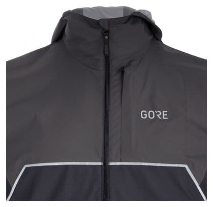 Veste Running Gore Wear R7 Partial Gore-Tex Gris/Noir
