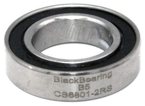 Black Bearing Ceramic 6801-2RS 12 x 21 x 5 mm