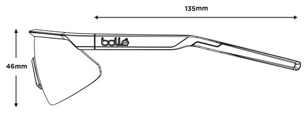 Gafas Bollé Micro Edge Titanium Matte - Volt+ Polarized Purple