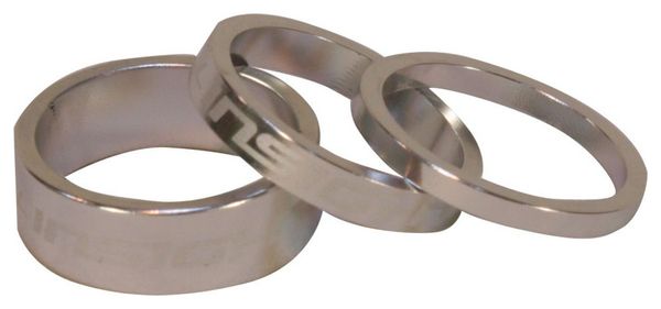 Insight 1-1/8'' x3 Spacers Silver