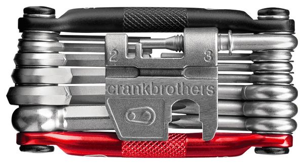 CRANKBROTHERS Multi-Tool M19 19 Funktionen Schwarz Rot