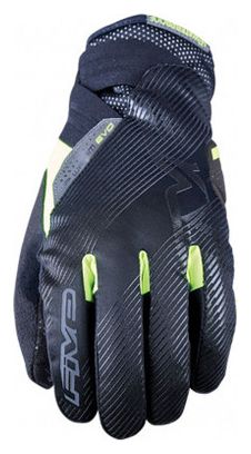Gants Hiver Five Gloves WP Warm Evo Noir / Jaune Fluo