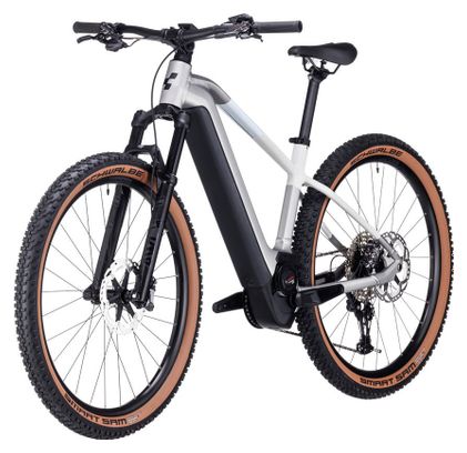 Cube Reaction Hybrid SLT 750 Electric Hardtail MTB Shimano XT 12S 750 Wh 29'' Silber Creme Weiß 2023