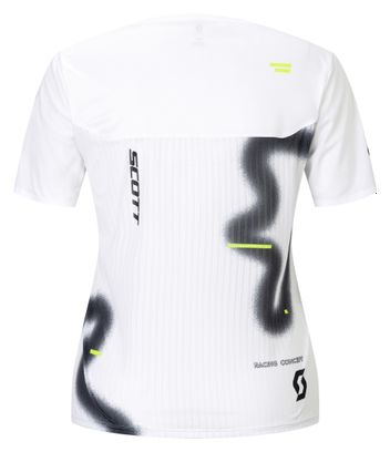 Scott RC Run kortemouwen shirt wit/zwart dames