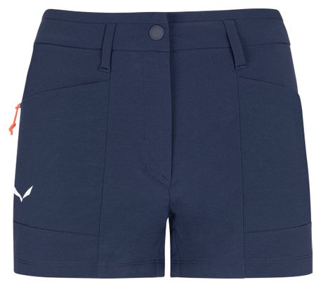 Pantaloncini Salewa Puez Durastretch Cargo blu da donna