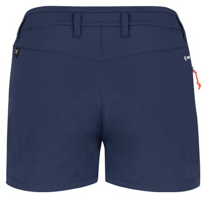 Pantaloncini Salewa Puez Durastretch Cargo blu da donna