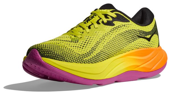 Hoka Rincon 4 Running Shoes Yellow/Orange/Rose Women's