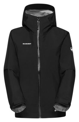 Giacca impermeabile Mammut Crater Light Hooded nera da donna