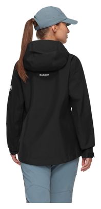 Giacca impermeabile Mammut Crater Light Hooded nera da donna