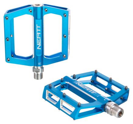 Paar Neatt Attack V2 8 Pin Flat Pedale Blau