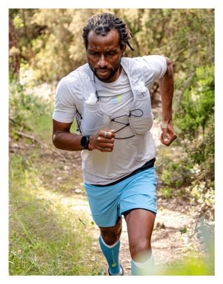 Camiseta de manga corta Compressport Trail Racing gris para hombre