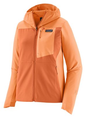 Patagonia R1 CrossStrata Hoody Orange Women