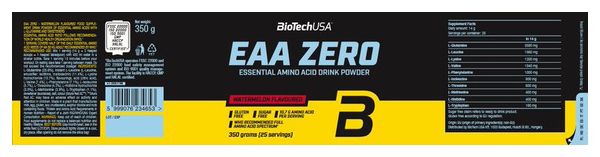 Eaa Zero (350g) - Biotech Usa - Pastèque - Eaa