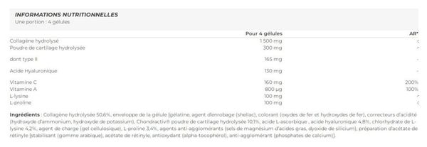 Hyaluronic et Collagen (120 Caps) - Biotech Usa - Collagène