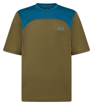 Oakley Free Ride Korte Mouw Jersey Groen/Blauw