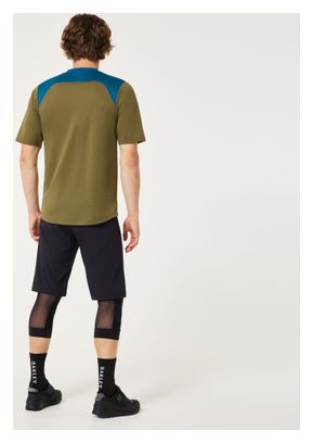 Oakley Free Ride Korte Mouw Jersey Groen/Blauw