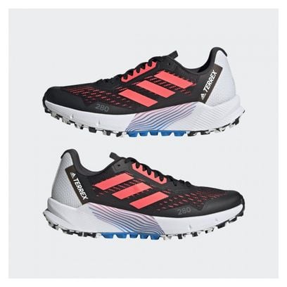 Chaussures de Trail Running Femme Adidas Terrex Agravic Flow 2 Noir Rouge 