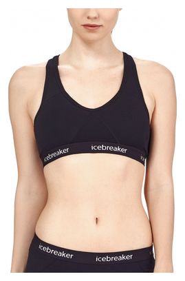 Brassière Icebreaker Sprite Racerback Noir