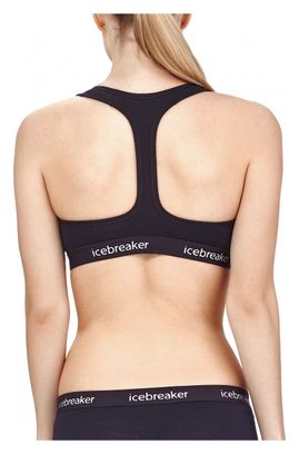 Sujetador deportivo Icebreaker Sprite negro