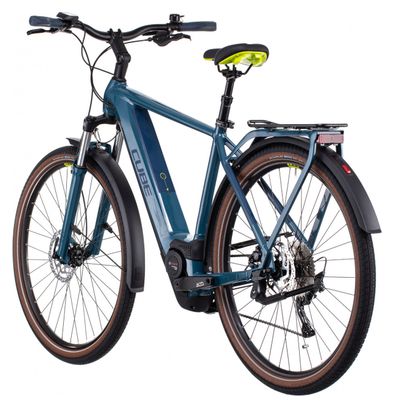 Cube Kathmandu Hybrid One 500 Bicicletta elettrica da città Shimano Deore 10S 500 Wh 700 mm Teal Blue 2022