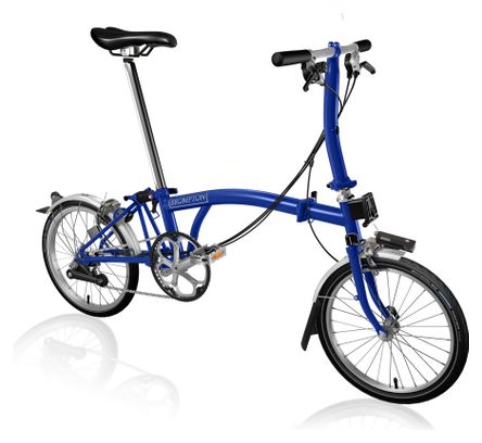 Brompton S6L 16'' 6S Bicicleta Plegable Azul Gasolina