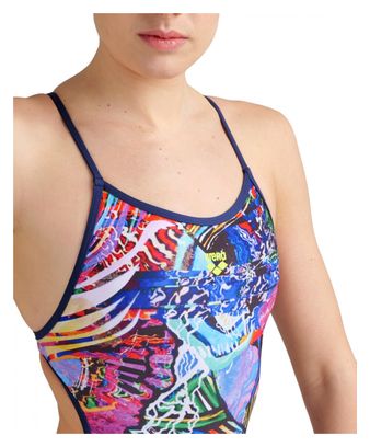Arena Allover Lace Back Multi Color One Piece Swimsuit