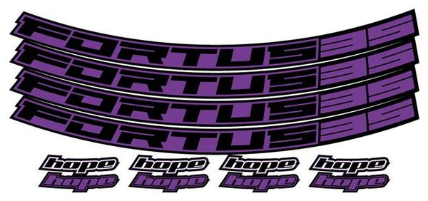 Hope Fortus 35 Purple Wheels Stickers