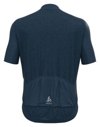 Maillot de manga corta con cremallera Odlo Zeroweight Azul