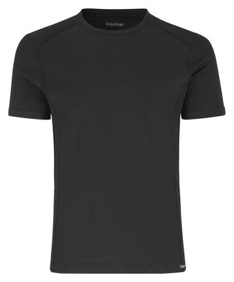 GripGrab Windbreaking Short Sleeve Base Layer Black