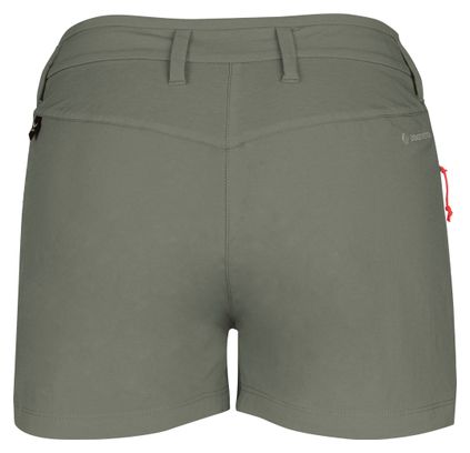 Pantaloncini Salewa Puez Durastretch Cargo verdi da donna