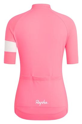 Damen Rapha Core Lightweight Kurzarmtrikot Rosa